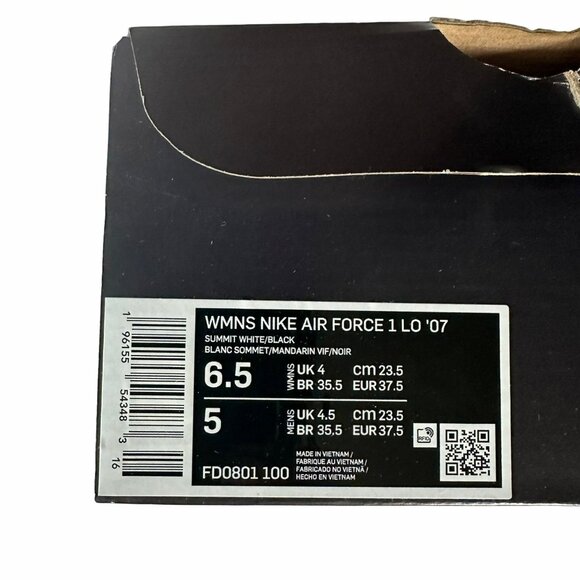 ⭐Nike Air Force 1 Low 07 Sz 5 Men's Shoes Sneaker Purple Multi Ombre FD0801-100⭐ - Picture 6 of 7